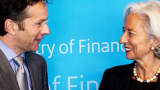 Jeroen Dijsselbloem with Christine Lagarde